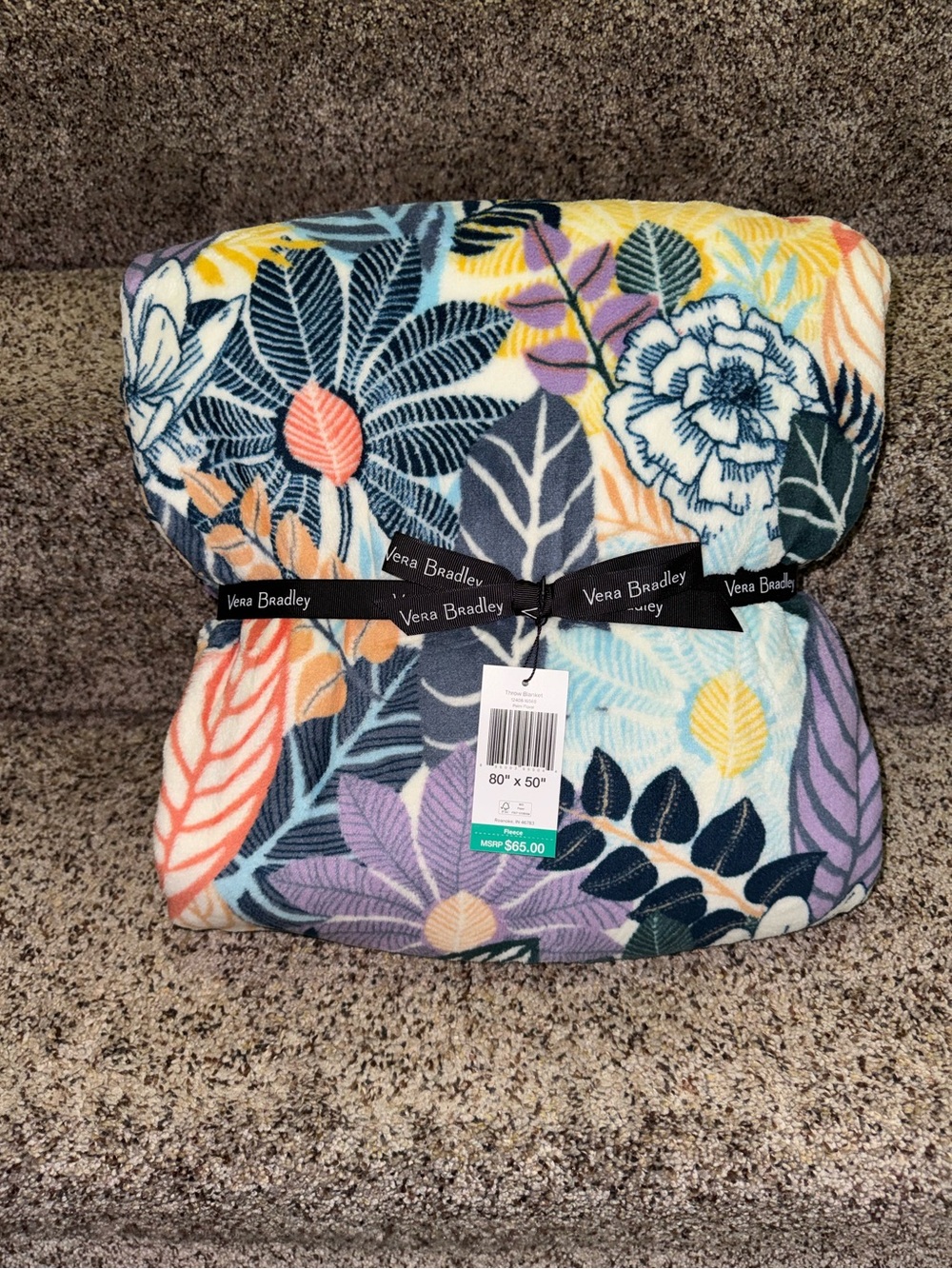 Vera Bradley Throw in Palm Floral